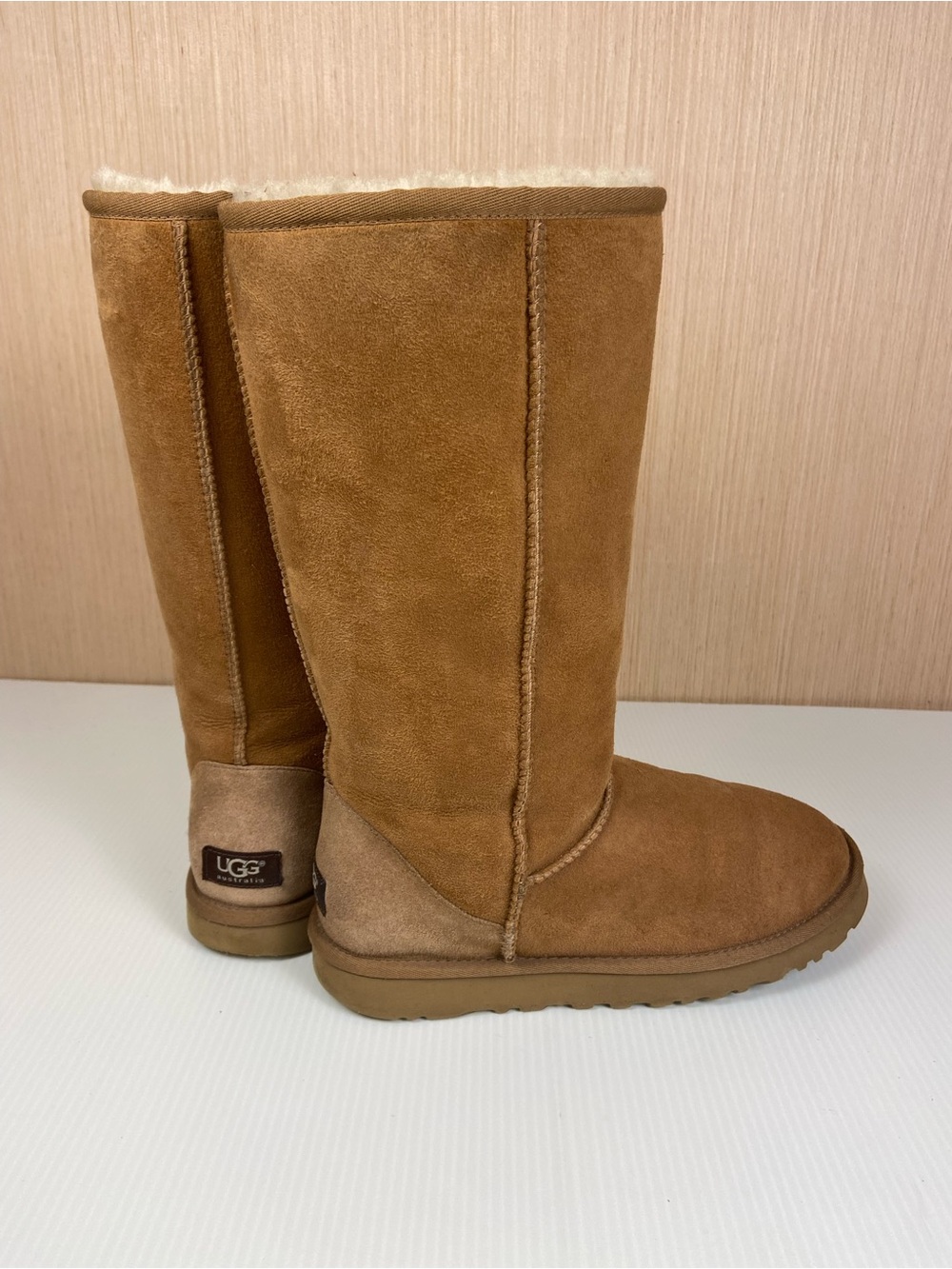 UGG Classic Tall 5815 Chestnut Sheepskin Boots Women’s 9